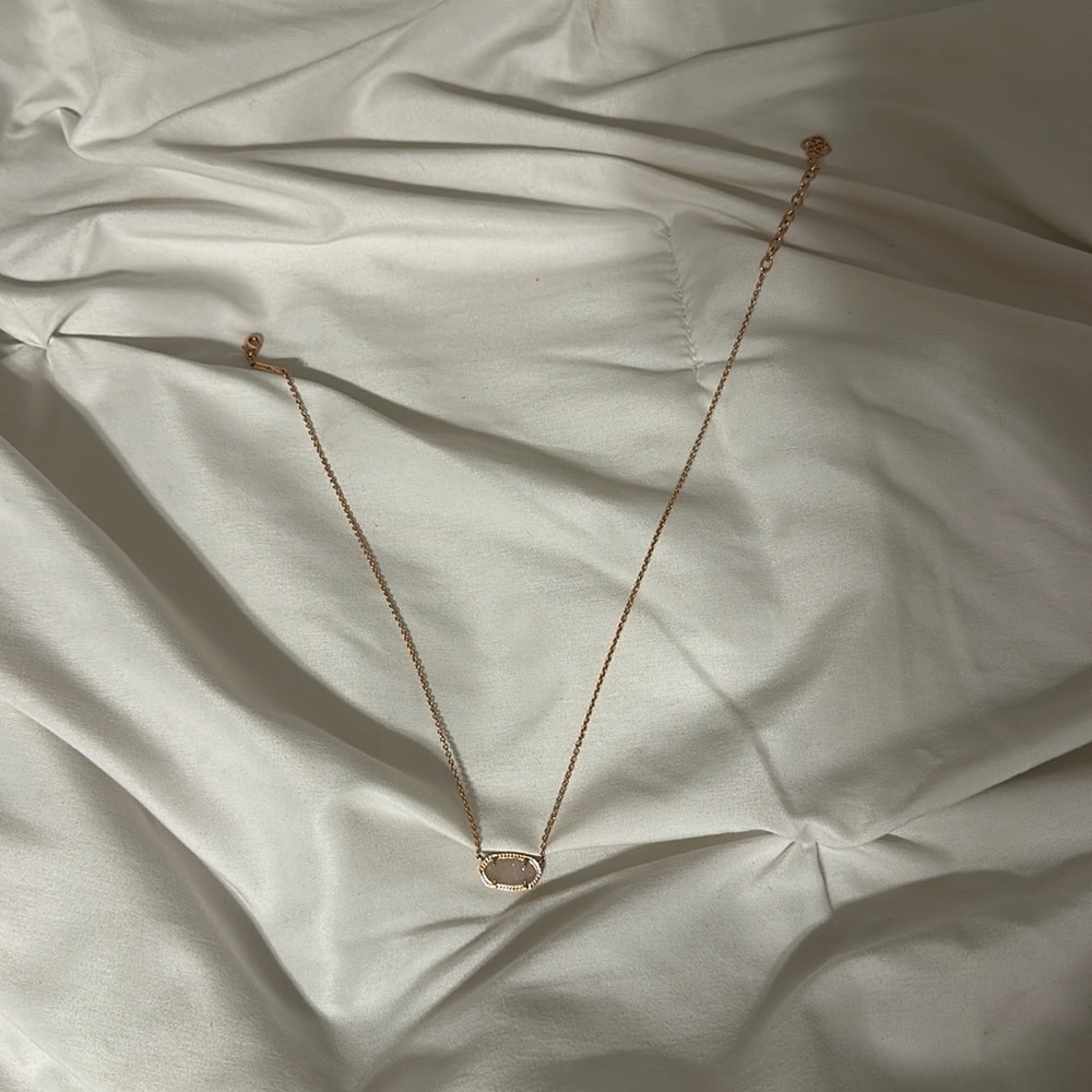 Rose Gold/ White Kendra Scott Necklace
